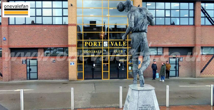 Vale Park Stadium entrance © Copyright Graham Hogg and licensed for reuse under this Creative Commons Licence.