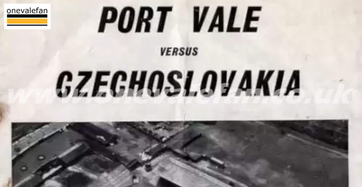 Port Vale v Czechoslovakia programme